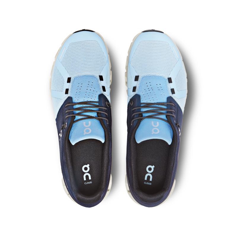 On Running Cloud 5 Men's Life Shoes Midnight | Chambray Blue | IWPGZ-4195