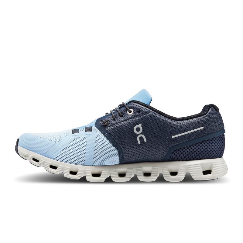 On Running Cloud 5 Men's Life Shoes Midnight | Chambray Blue | IWPGZ-4195