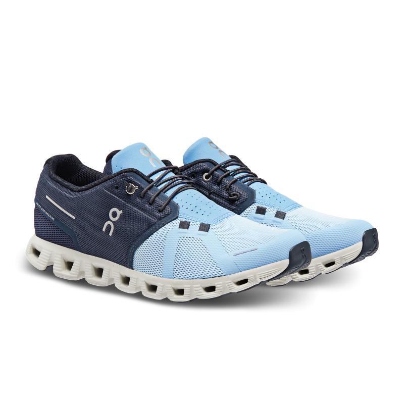 On Running Cloud 5 Men's Life Shoes Midnight | Chambray Blue | IWPGZ-4195