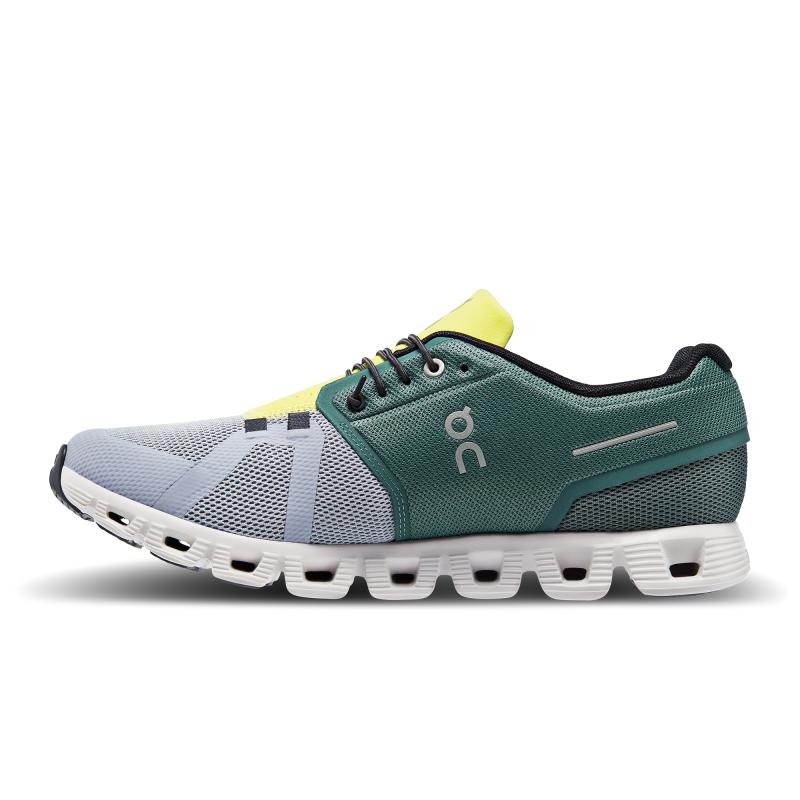 On Running Cloud 5 Men's Life Shoes Olive | Alloy | GMWQD-1408