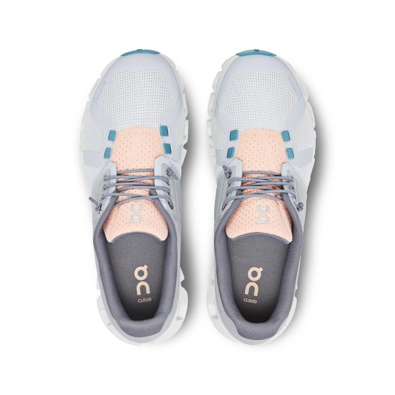 On Running Cloud 5 Push Women's Lifestyle Shoes Glacier | Undyed-White | DGUVB-0753