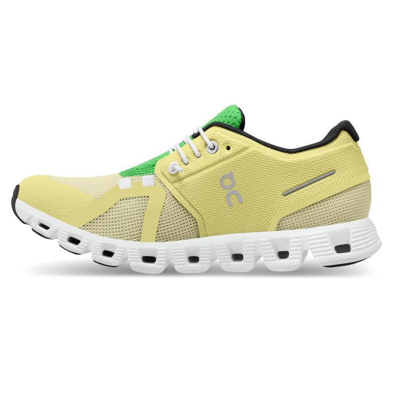 On Running Cloud 5 Push Women's Travel Shoes Hay | Acacia Yellow | LXDPV-0819