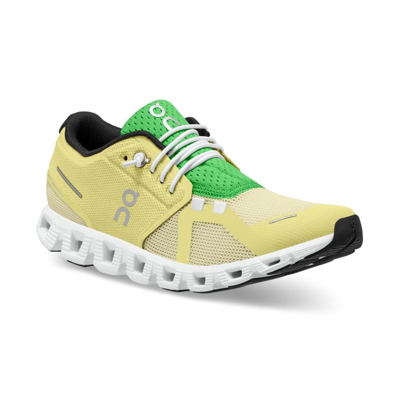 On Running Cloud 5 Push Women's Travel Shoes Hay | Acacia Yellow | LXDPV-0819