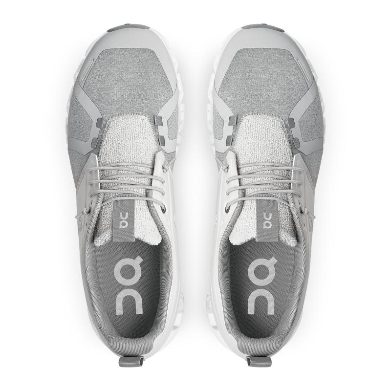 On Running Cloud 5 Terry Men's Life Shoes Glacier | Lunar Grey | OMQER-4573