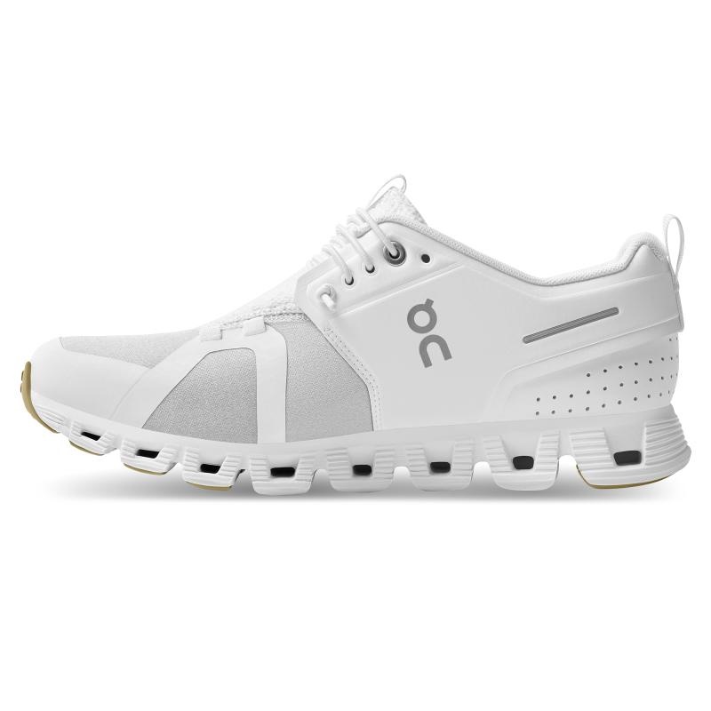 On Running Cloud 5 Terry Women's Travel Shoes White | Almond | ZDTXI-0178