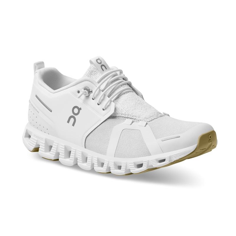 On Running Cloud 5 Terry Women's Travel Shoes White | Almond | ZDTXI-0178