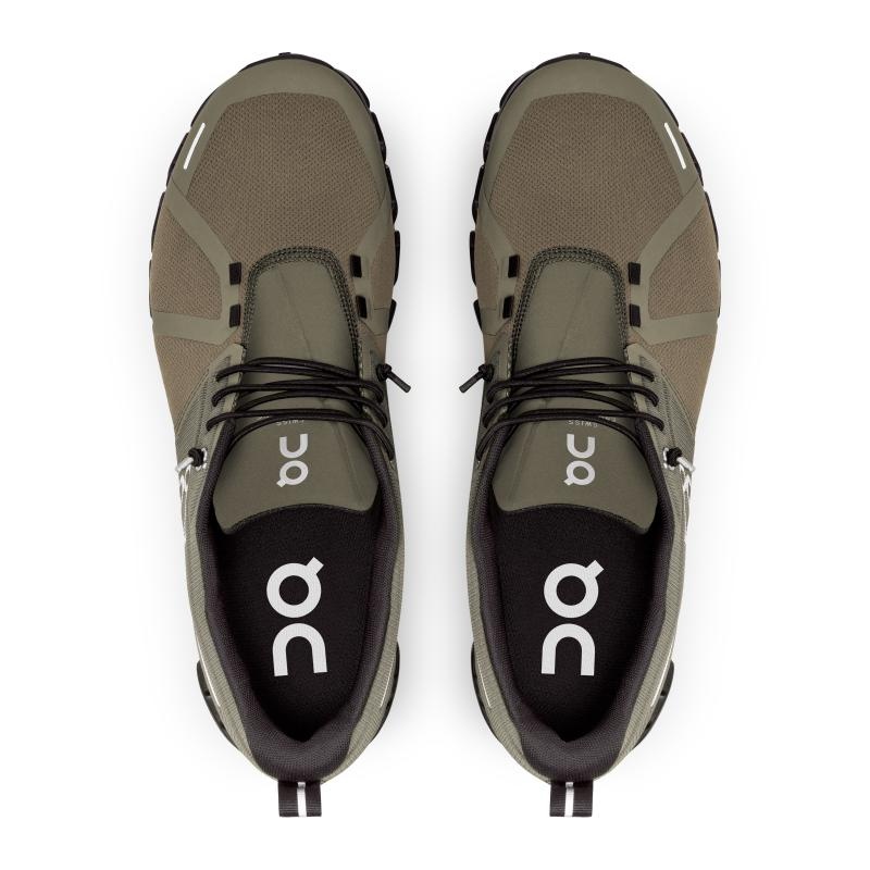 On Running Cloud 5 Waterproof Men's Life Shoes Olive | Black | CHDIG-1795