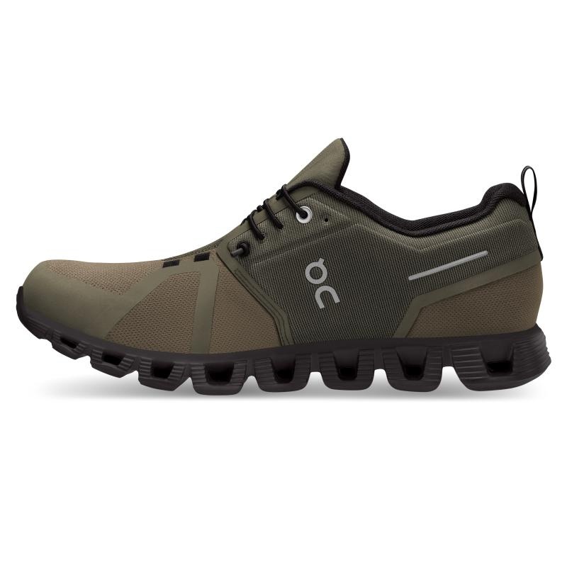 On Running Cloud 5 Waterproof Men's Life Shoes Olive | Black | CHDIG-1795