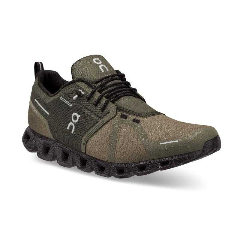 On Running Cloud 5 Waterproof Men's Life Shoes Olive | Black | CHDIG-1795