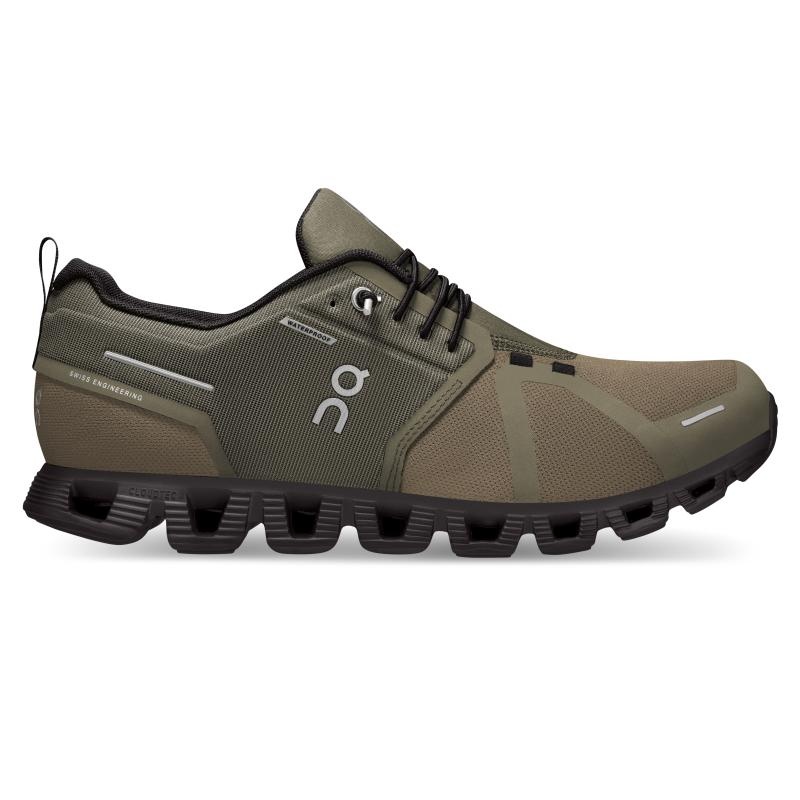 On Running Cloud 5 Waterproof Men\'s Life Shoes Olive | Black | CHDIG-1795