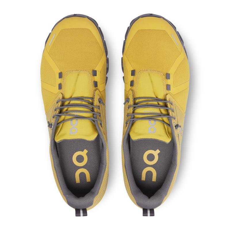 On Running Cloud 5 Waterproof Men's Life Shoes Mustard | Rock Yellow | CBEPK-3527