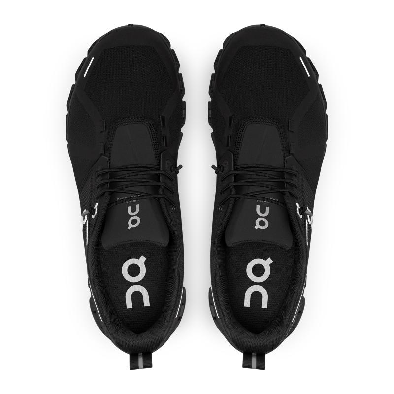 On Running Cloud 5 Waterproof Women's Lifestyle Shoes All Black | YIMTS-8510