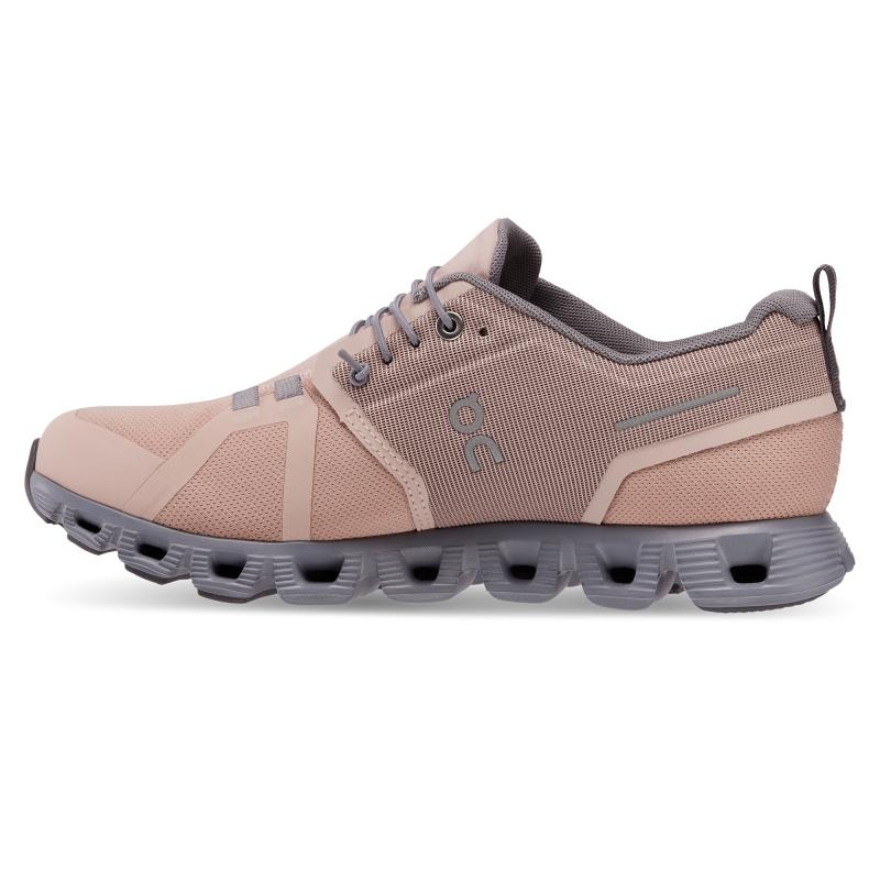 On Running Cloud 5 Waterproof Women's Travel Shoes Rose | Fossil | VPEHZ-9145