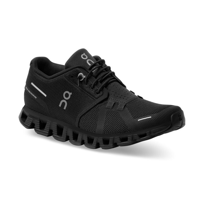 On Running Cloud 5 Women's Lifestyle Shoes All Black | HDUBK-6253