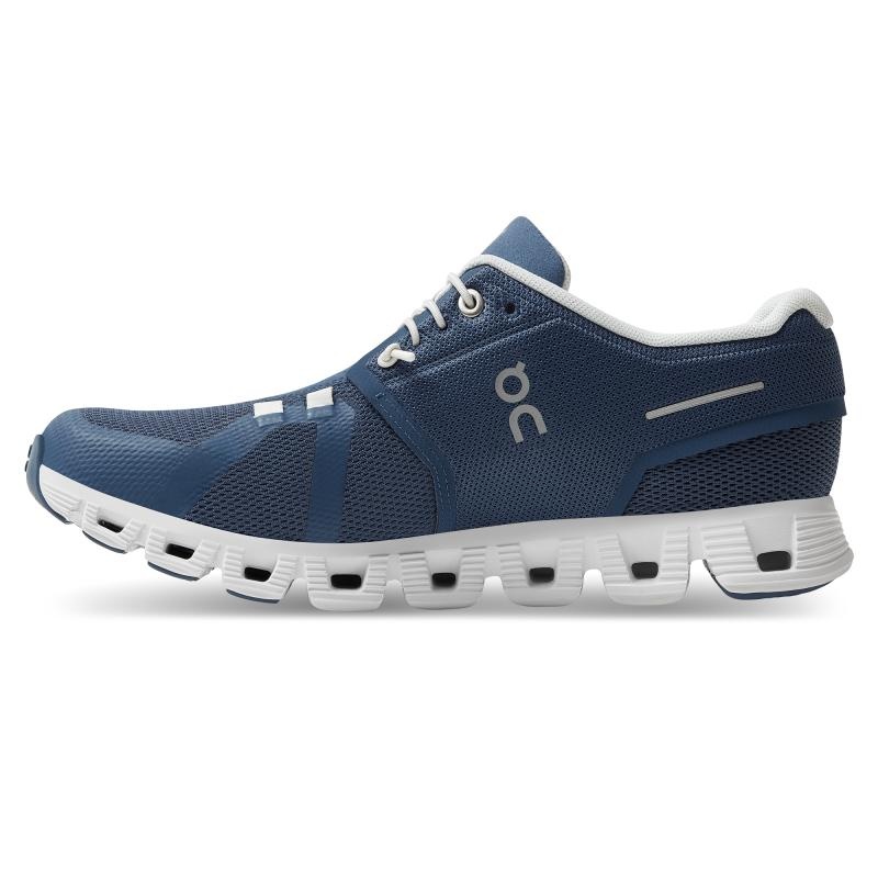 On Running Cloud 5 Women's Lifestyle Shoes Denim | White | XTALF-8013