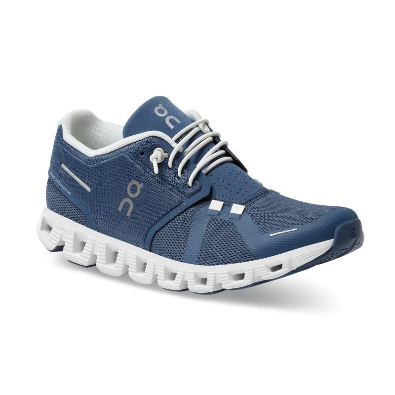 On Running Cloud 5 Women's Lifestyle Shoes Denim | White | XTALF-8013