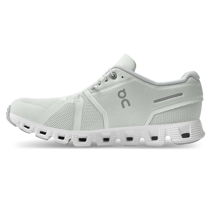 On Running Cloud 5 Women's Lifestyle Shoes Ice | White | BSXCV-1082