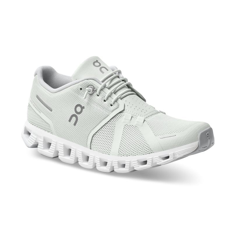 On Running Cloud 5 Women's Lifestyle Shoes Ice | White | BSXCV-1082