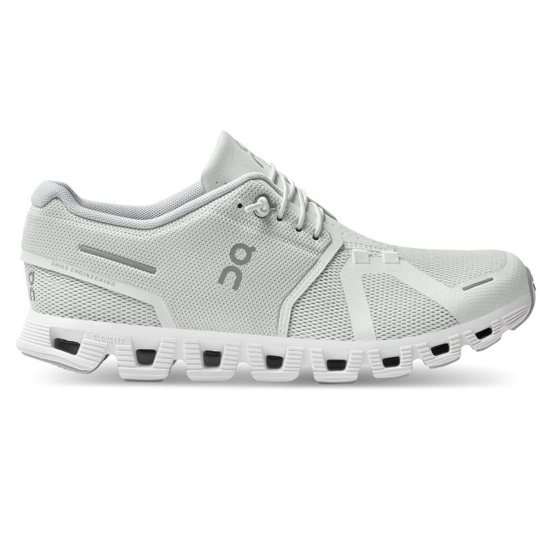 On Running Cloud 5 Women\'s Lifestyle Shoes Ice | White | BSXCV-1082