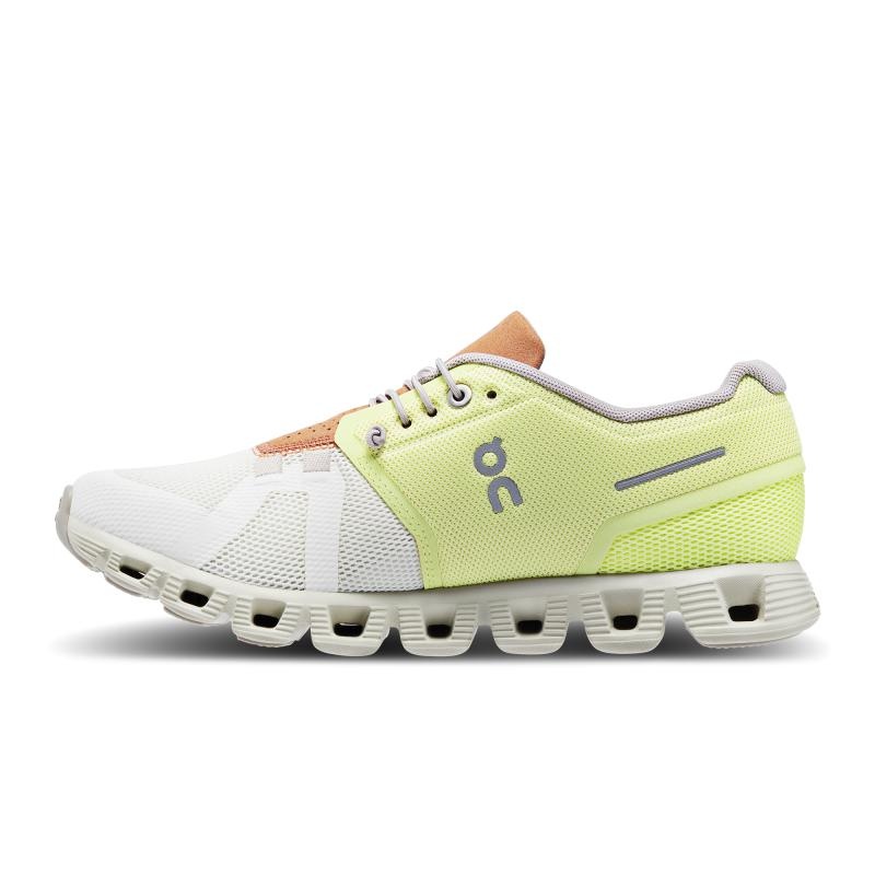 On Running Cloud 5 Women's Lifestyle Shoes Hay | Ice Mint | YUILX-6354