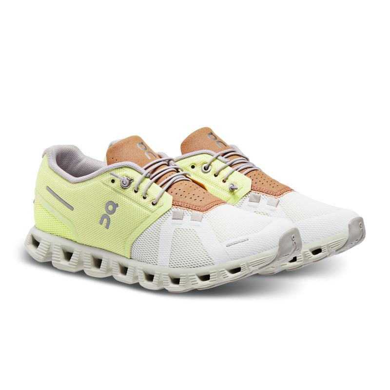 On Running Cloud 5 Women's Lifestyle Shoes Hay | Ice Mint | YUILX-6354