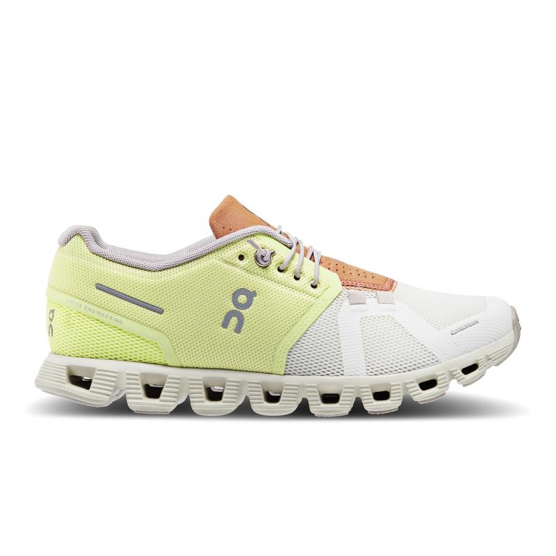 On Running Cloud 5 Women\'s Lifestyle Shoes Hay | Ice Mint | YUILX-6354