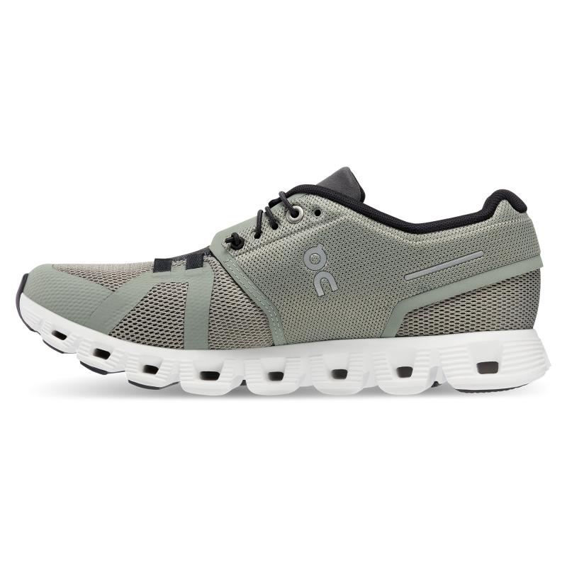 On Running Cloud 5 Women's Lifestyle Shoes Kelp | Shadow Grey | APJUH-7851