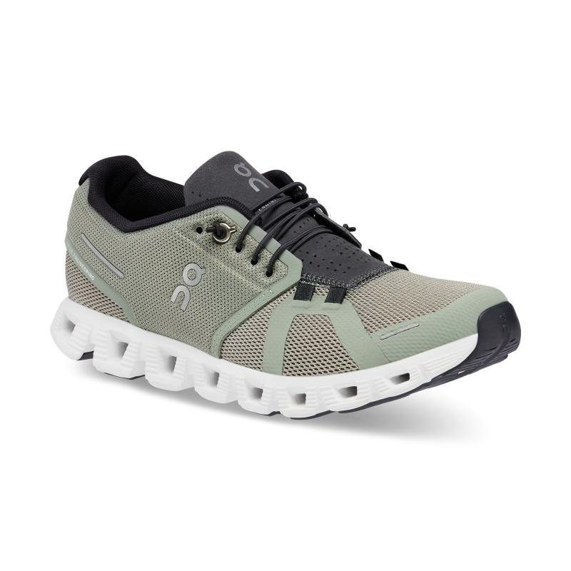 On Running Cloud 5 Women's Lifestyle Shoes Kelp | Shadow Grey | APJUH-7851