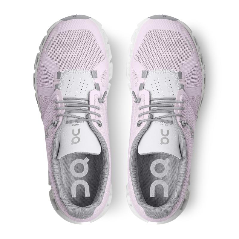 On Running Cloud 5 Women's Lifestyle Shoes Lily | Frost Purple | YVFCG-8942