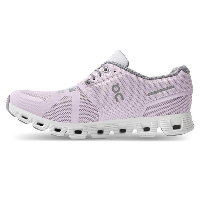 On Running Cloud 5 Women's Lifestyle Shoes Lily | Frost Purple | YVFCG-8942