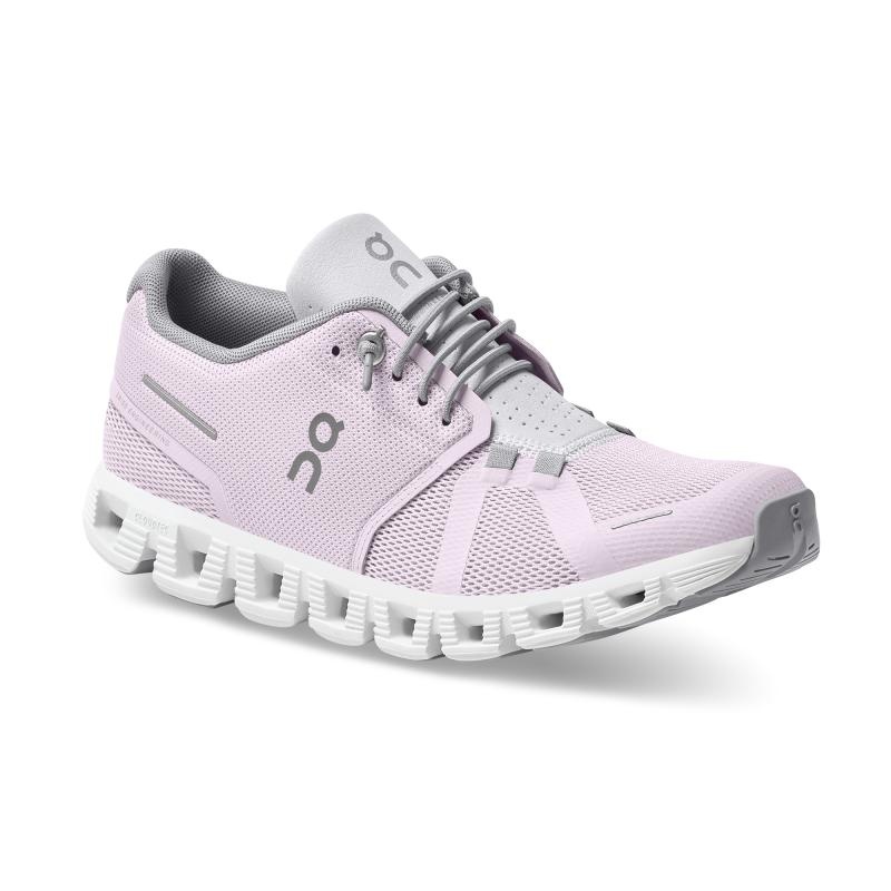 On Running Cloud 5 Women's Lifestyle Shoes Lily | Frost Purple | YVFCG-8942