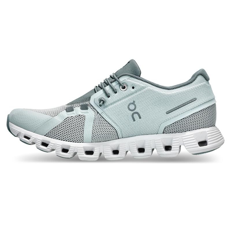 On Running Cloud 5 Women's Lifestyle Shoes Surf | Cobble Mint | ZACTM-0968