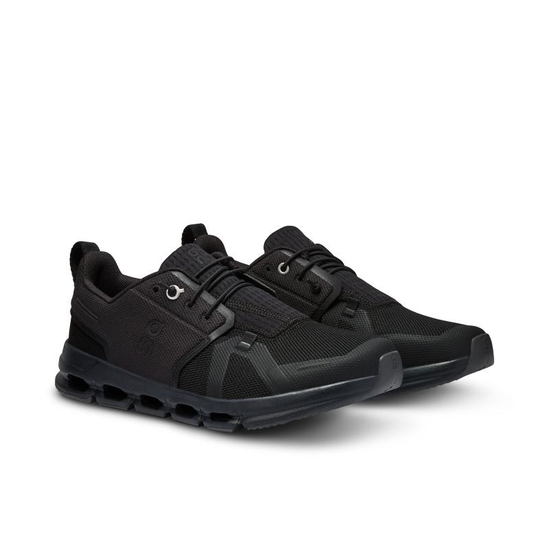 On Running Cloud Sky Kids' Running Sneaker All Black | OQMRZ-8105