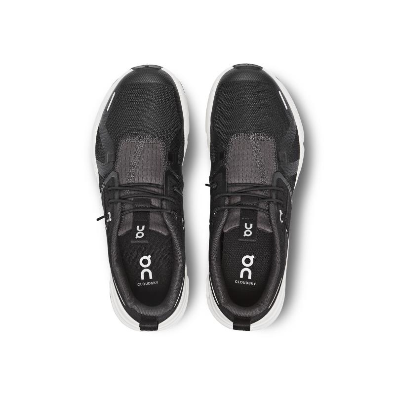 On Running Cloud Sky Kids' Running Sneaker Black | Eclipse | SRKBA-7503