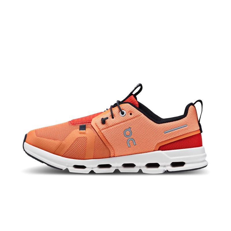 On Running Cloud Sky Kids' Running Sneaker Orange | Red | QPBUK-1358