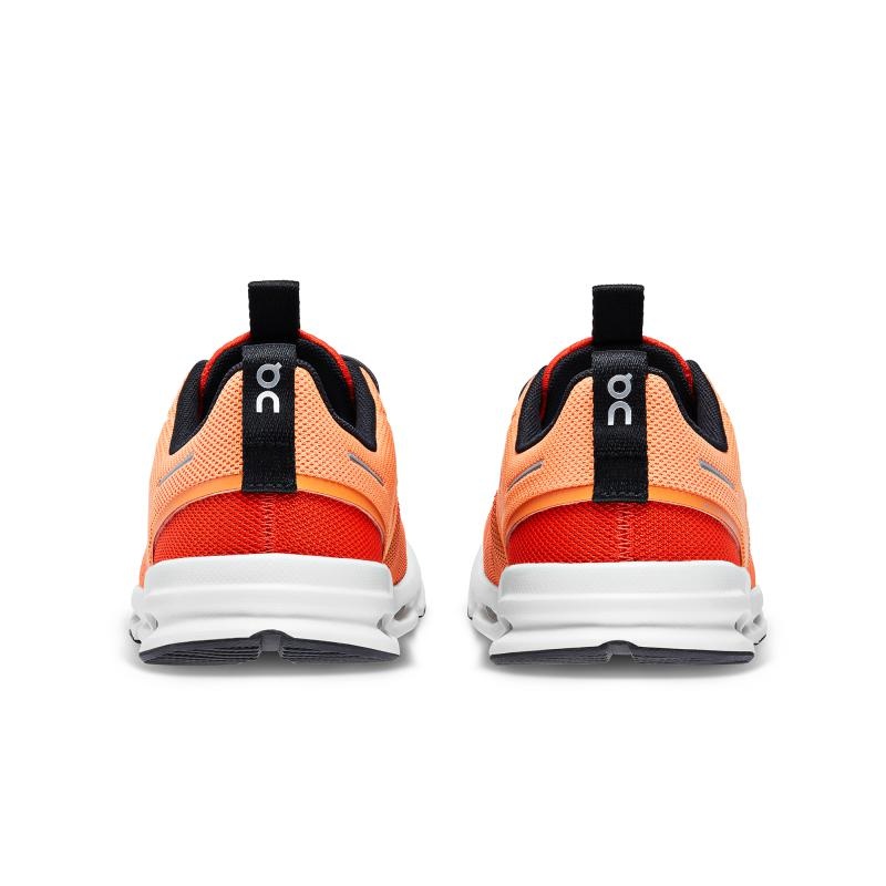 On Running Cloud Sky Kids' Running Sneaker Orange | Red | QPBUK-1358