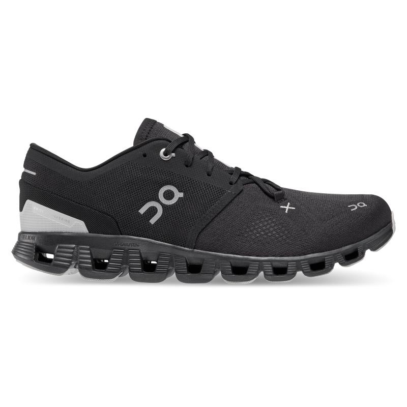 On Running Cloud X 3 Men\'s Road Running Shoes Black | JQAPY-3872