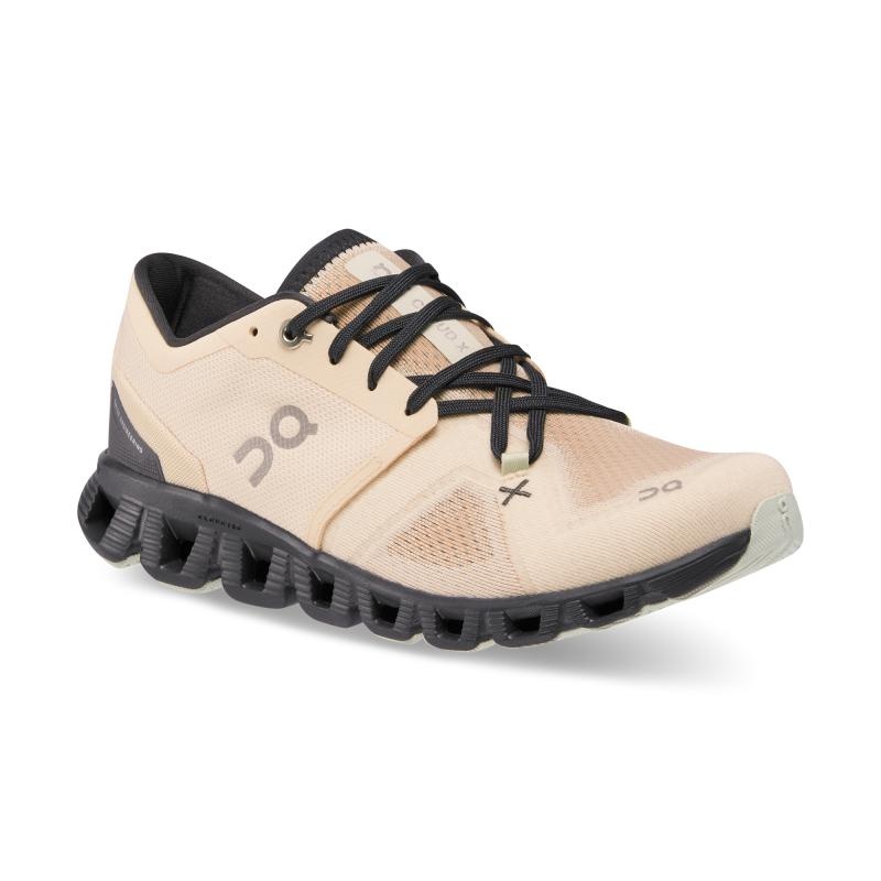 On Running Cloud X 3 Women's Road Running Shoes Fawn | Magnet Coral | FPHDO-7159