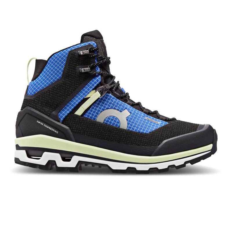 On Running Cloudalpine Waterproof Men\'s Hiking Boots Cobalt | Limelight Black Blue | UMPES-7862