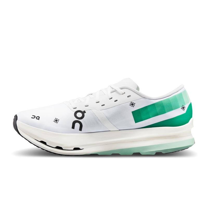 On Running Cloudboom Echo 3 Men's Competition Running Shoes Undyed-White | Mint | IPENZ-5184