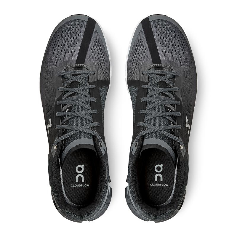 On Running Cloudflow Men's Competition Running Shoes Black | Asphalt | DPHBC-1546