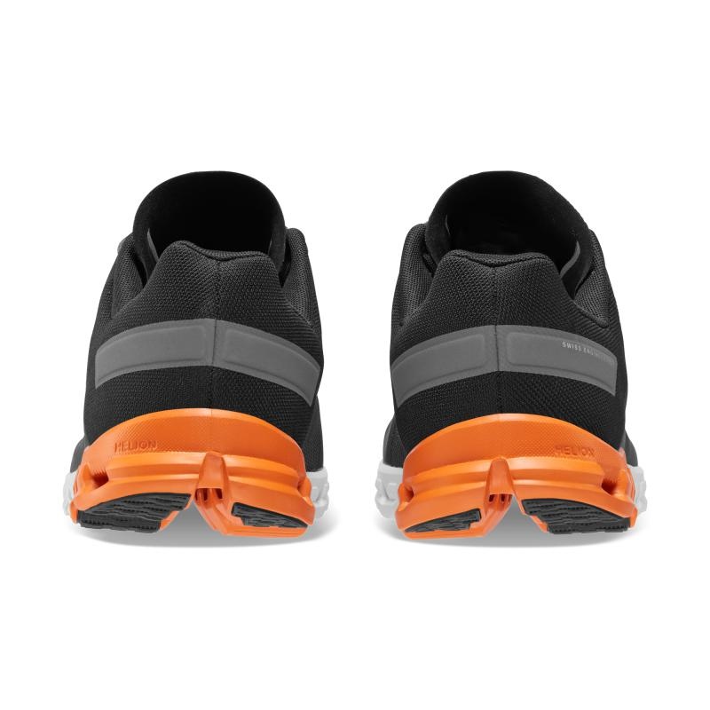 On Running Cloudflow Men's Competition Running Shoes Black | Turmeric | AOPGR-8167