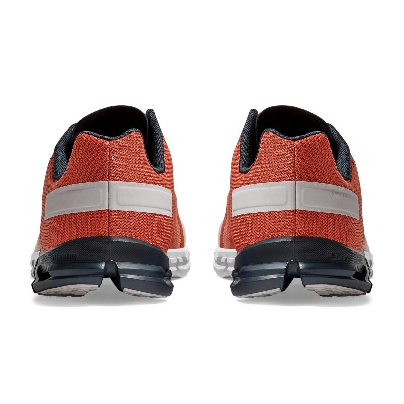 On Running Cloudflow Men's Competition Running Shoes Rust | Eclipse Orange | RTZOH-4873