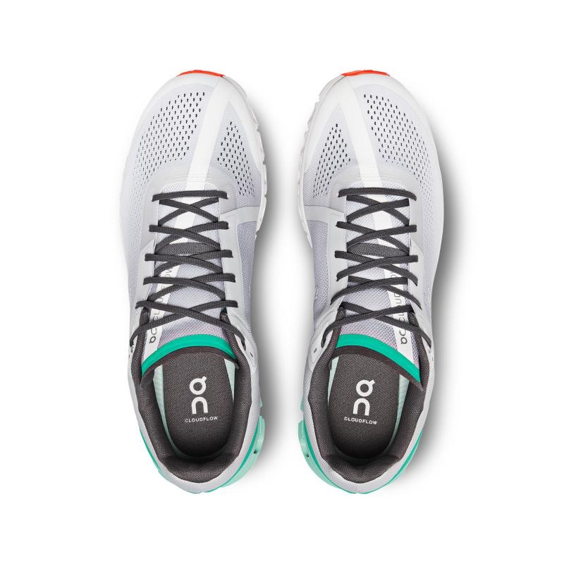 On Running Cloudflow Men's Road Running Shoes Glacier | Creek Grey | QFRVN-5964