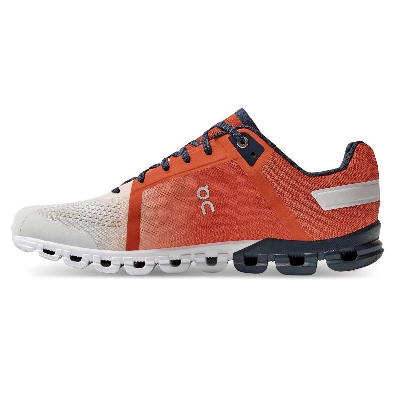 On Running Cloudflow Men's Road Running Shoes Rust | Eclipse Orange | LZWFE-2035