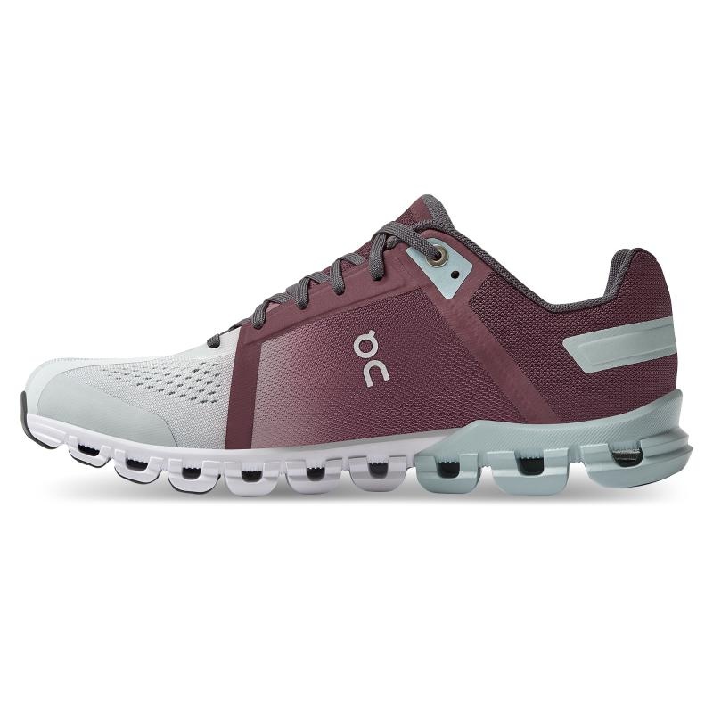 On Running Cloudflow Women's Competition Running Shoes Mulberry | Mineral Grey | XPDCS-0269