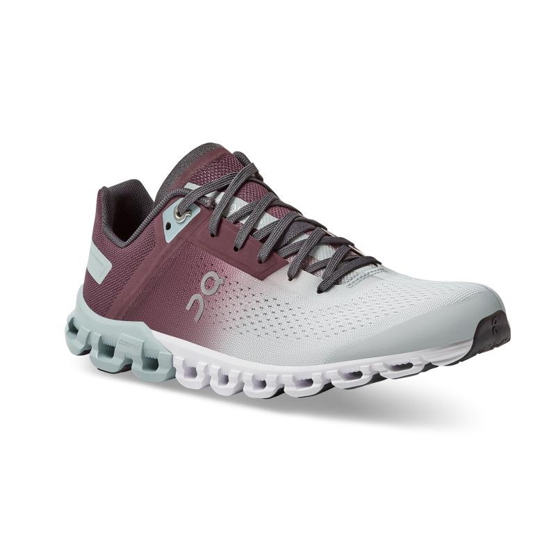 On Running Cloudflow Women's Competition Running Shoes Mulberry | Mineral Grey | XPDCS-0269