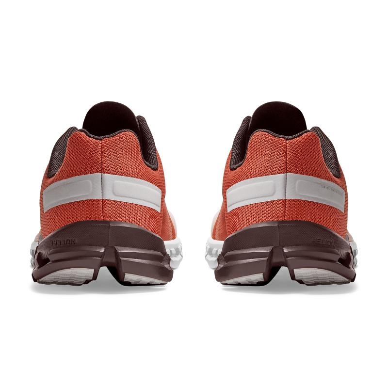 On Running Cloudflow Women's Road Running Shoes Rust | White | TJEBG-0481