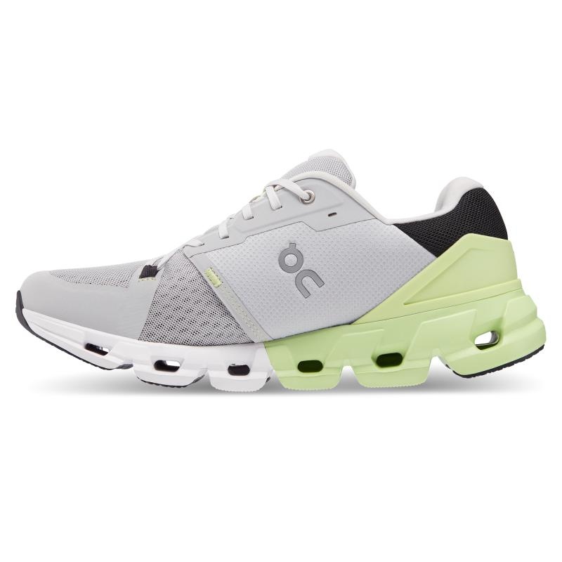 On Running Cloudflyer 4 Men's Road Running Shoes Glacier | Meadow Grey | OUPDS-1739