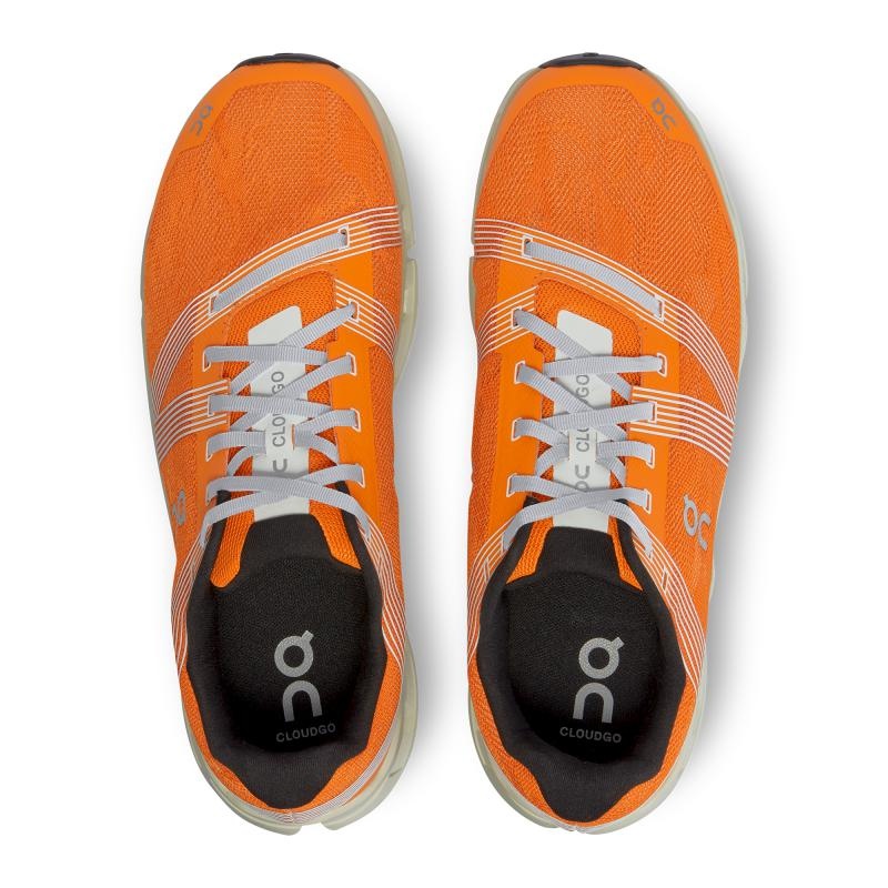 On Running Cloudgo Men's Road Running Shoes Turmeric | Aloe Orange | SHXOM-1867